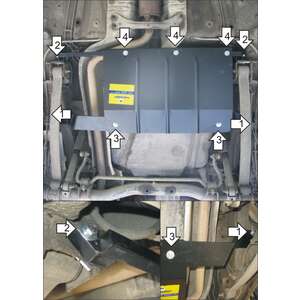 Защита Топливный бак Volkswagen Caddy ( 2010-2021 ) г. арт: 02728-2