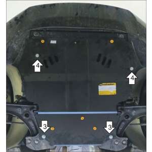 Защита Двигатель, Коробка переключения передач Volkswagen Caddy ( 2010-2021 ) г. арт: 02733-4