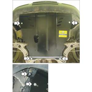 Защита Двигатель, Коробка переключения передач Volkswagen New Beetle ( 2002-2005 ) г. арт: 00126-9