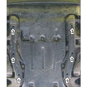 Защита Двигатель Volkswagen Touareg ( 2010-2015 ) г. арт: 02711-5 photo2 Интернет магазин Автоаксессуаров Защита картера, МКПП, АКПП, РК, ТБ (Мотодор)