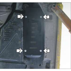 Кликните для увеличения изображения Защита Топливоохладитель Volkswagen Transporter/Caravelle T5 ( 2003-2009 ) г. арт: 02715-2