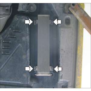 Кликните для увеличения изображения Защита Топливоохладитель Volkswagen Transporter/Caravelle T5 ( 2003-2009 ) г. арт: 02715-2