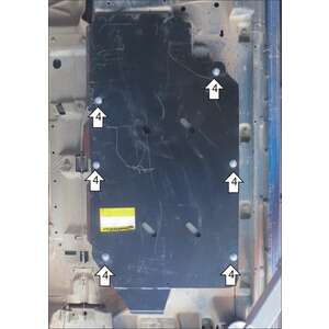 Кликните для увеличения изображения Защита Топливный бак Volkswagen Transporter/Caravelle T6 ( 2015-2020 ) г. арт: 12722-6