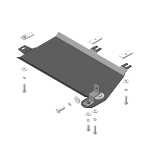 Кликните для увеличения изображения Защита Трубки сажевого фильтра Volkswagen Transporter/Caravelle T6 ( 2015-2020 ) г. арт: 02742-2