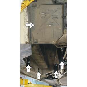 Защита Трубки кондиционера Volkswagen Transporter/Caravelle T6 ( 2015-2020 ) г. арт: 02741-4