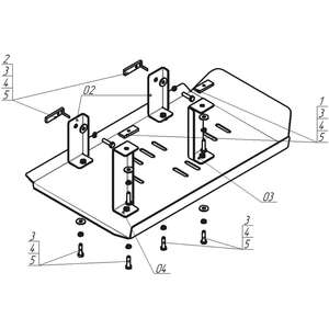Защита Трубки кондиционера Volkswagen Transporter/Caravelle T6 ( 2015-2020 ) г. арт: 02741-4