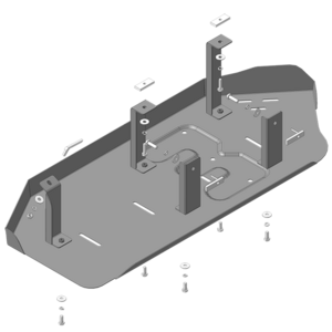 Кликните для увеличения изображения Защита Трубки кондиционера Volkswagen Transporter/Caravelle T6.1 ( 2020-2023 ) г. арт: 72704-2