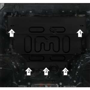 Защита Двигатель; КПП Volkswagen Passat B8 ( 2015-2023 ) г. арт: 72303 photo1 Интернет магазин Автоаксессуаров Защита картера, МКПП, АКПП, РК, ТБ (Мотодор)
