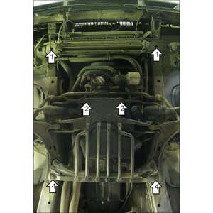 Защита Двигатель, Коробка переключения передач Volvo 960 ( 1990-1994 ) г. арт: 02603-7 photo3 Интернет магазин Автоаксессуаров Защита картера, МКПП, АКПП, РК, ТБ (Мотодор)