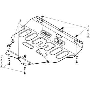 Кликните для увеличения изображения Защита Двигатель, Коробка переключения передач Volvo V50 ( 2004-2012 ) г. арт: 72601-3