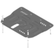 Защита Двигатель, Коробка переключения передач WEY 07 ( 2024- ) г. арт: 73124-2