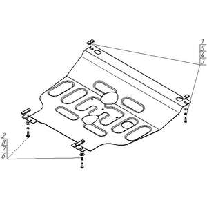 Защита Двигатель, Коробка переключения передач ZAZ Sens ( 2007-2014 ) г. арт: 73026-3