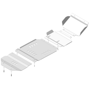 Кликните для увеличения изображения Защита Двигатель, Передний дифференциал, Коробка переключения передач, Раздаточная коробка Chevrolet Tahoe ( 2011-2014 ) г. арт: 33506-2