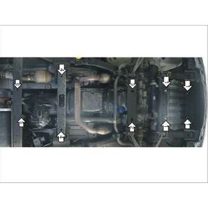 Кликните для увеличения изображения Защита Двигатель, Передний дифференциал, Коробка переключения передач, Раздаточная коробка Chevrolet Tahoe ( 2011-2014 ) г. арт: 33506-2