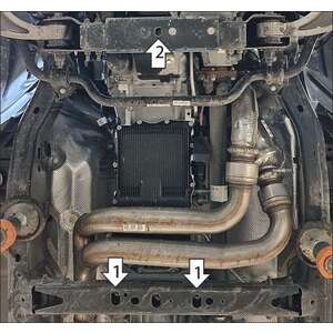 Защита КПП Dodge Ram 1500 ( 2024-н.в. ) г. арт: 32917 photo2 Интернет магазин Автоаксессуаров Защита картера, МКПП, АКПП, РК, ТБ (Мотодор)