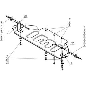 Защита Раздаточная коробка Dodge Ram 1500 RHO ( 2024- ) г. арт: 32921