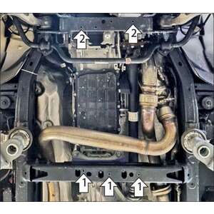 Защита КПП Dodge Ram 1500 RHO ( 2024-н.в. ) г. арт: 32920 photo2 Интернет магазин Автоаксессуаров Защита картера, МКПП, АКПП, РК, ТБ (Мотодор)