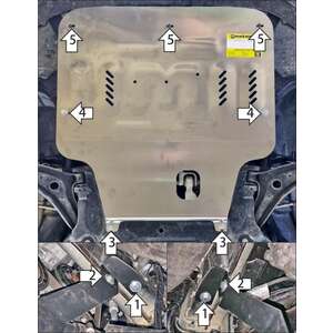 Защита Двигатель, Коробка переключения передач Ford Puma ST ( 2020-2024 ) г. арт: 30715 photo1 Интернет магазин Автоаксессуаров Защита картера, МКПП, АКПП, РК, ТБ (Мотодор)