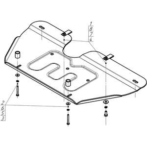 Защита Электроусилитель руля Gac M8 ( 2023- ) г. арт: 347802-3