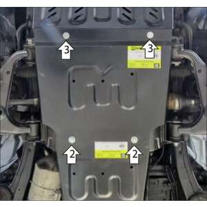 Защита Двигатель, Передний дифференциал Jac T8Pro ( 2019- ) г. арт: 348302-2 photo1 Интернет магазин Автоаксессуаров Защита картера, МКПП, АКПП, РК, ТБ (Мотодор)