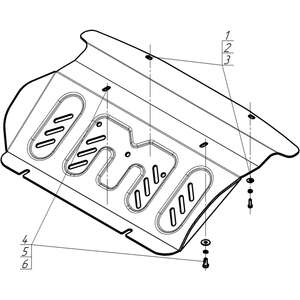 Защита Радиатор Jac T8Pro ( 2019- ) г. арт: 348301 -2 photo3 Интернет магазин Автоаксессуаров Защита картера, МКПП, АКПП, РК, ТБ (Мотодор)