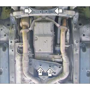 Защита Коробка переключения передач Lexus GS 350 ( 2012-2020 ) г. арт: 35010-3 photo2 Интернет магазин Автоаксессуаров Защита картера, МКПП, АКПП, РК, ТБ (Мотодор)