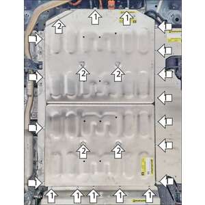 Защита Аккумуляторная батарея Li L9 ( 2024-н.в. ) г. арт: 349909 photo1 Интернет магазин Автоаксессуаров Защита картера, МКПП, АКПП, РК, ТБ (Мотодор)
