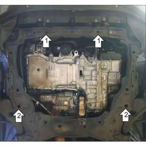 Кликните для увеличения изображения Защита Двигатель, Коробка переключения передач Mazda CX-7 ( 2012-2015 ) г. арт: 31102-3