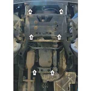 Защита Двигатель, Передний дифференциал, Коробка переключения передач, Радиатор, Раздаточная коробка Mercedes-benz Vito ( 2009-2014 ) г. арт: 31206-2