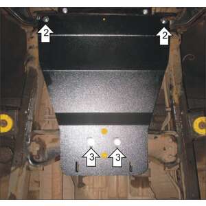 Защита Коробка переключения передач Mitsubishi L 200 ( 2006-2014 ) г. арт: 31310-2 photo1 Интернет магазин Автоаксессуаров Защита картера, МКПП, АКПП, РК, ТБ (Мотодор)