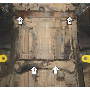 Защита Коробка переключения передач Mitsubishi L 200 ( 2006-2014 ) г. арт: 31310-2 photo2 Интернет магазин Автоаксессуаров Защита картера, МКПП, АКПП, РК, ТБ (Мотодор)