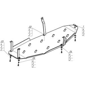 Защита Топливный бак Mitsubishi Pajero IV ( 2012-2020 ) г. арт: 31325-2 photo3 Интернет магазин Автоаксессуаров Защита картера, МКПП, АКПП, РК, ТБ (Мотодор)