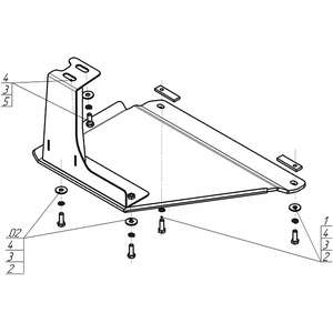 Защита Раздаточная коробка Mitsubishi Pajero IV ( 2012-2020 ) г. арт: 381304-2