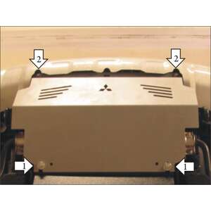 Защита Радиатор Mitsubishi Pajero Sport II ( 2008-2011 ) г. арт: 31307-2 photo1 Интернет магазин Автоаксессуаров Защита картера, МКПП, АКПП, РК, ТБ (Мотодор)