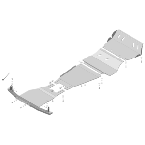 photo Защита Двигатель, Коробка переключения передач, Радиатор, Передний дифференциал, Раздаточная коробка Mitsubishi Pajero Sport III ( 2016-2021 ) г. арт: 31336-3