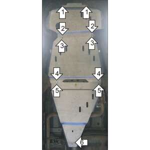 Защита Двигатель, Коробка переключения передач, Раздаточная коробка Nissan Pathfinder ( 2010-2014 ) г. арт: 31404-4 photo3 Интернет магазин Автоаксессуаров Защита картера, МКПП, АКПП, РК, ТБ (Мотодор)