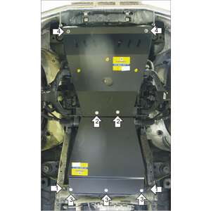 Защита Двигатель, Коробка переключения передач Ssangyong Kyron ( 2007-2015 ) г. арт: 32802-2 photo3 Интернет магазин Автоаксессуаров Защита картера, МКПП, АКПП, РК, ТБ (Мотодор)