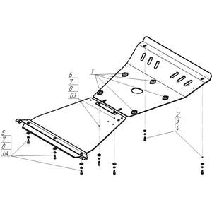 Защита Двигатель, Коробка переключения передач Ssangyong Kyron ( 2007-2015 ) г. арт: 32802-2 photo5 Интернет магазин Автоаксессуаров Защита картера, МКПП, АКПП, РК, ТБ (Мотодор)