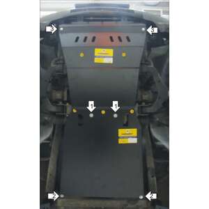 Защита Двигатель, Коробка переключения передач, Радиатор Ssangyong Rexton ( 2012-2015 ) г. арт: 32801-4 photo3 Интернет магазин Автоаксессуаров Защита картера, МКПП, АКПП, РК, ТБ (Мотодор)