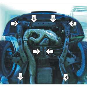 Защита Двигатель, Коробка переключения передач Subaru Forester ( 2002-2005 ) г. арт: 32201-2