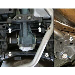 Защита Задний дифференциал Subaru Outback ( 2021- ) г. арт: 32236-2 photo2 Интернет магазин Автоаксессуаров Защита картера, МКПП, АКПП, РК, ТБ (Мотодор)