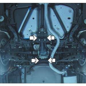 Защита Задний дифференциал Subaru Outback ( 2009-2012 ) г. арт: 32222-4 photo2 Интернет магазин Автоаксессуаров Защита картера, МКПП, АКПП, РК, ТБ (Мотодор)