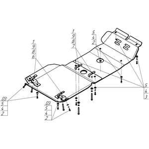 Защита Двигатель, Коробка переключения передач, Радиатор Toyota Hilux ( 2011-2015 ) г. арт: 32514-2 photo5 Интернет магазин Автоаксессуаров Защита картера, МКПП, АКПП, РК, ТБ (Мотодор)