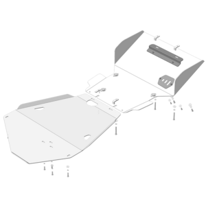 Защита Двигатель, Передний дифференциал, Коробка переключения передач, Радиатор Toyota Land Cruiser 100 ( 2002-2007 ) г. арт: 32507-2 photo1 Интернет магазин Автоаксессуаров Защита картера, МКПП, АКПП, РК, ТБ (Мотодор)