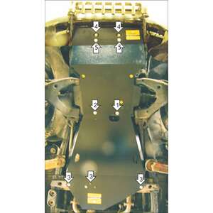 Защита Двигатель, Передний дифференциал, Коробка переключения передач, Радиатор Toyota Land Cruiser 100 ( 2002-2007 ) г. арт: 32507-2 photo3 Интернет магазин Автоаксессуаров Защита картера, МКПП, АКПП, РК, ТБ (Мотодор)