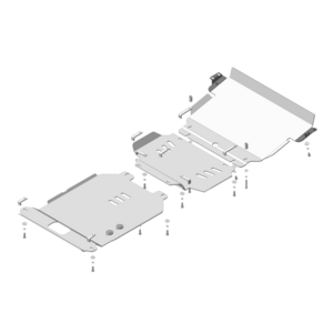 Защита Двигатель, Передний дифференциал, Коробка переключения передач, Радиатор Toyota Land Cruiser 200 ( 2007-2012 ) г. арт: 32522-7