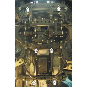 Защита Двигатель, Передний дифференциал, Коробка переключения передач Toyota Land Cruiser Prado 150 ( 2017-2023 ) г. арт: 32523-3 photo2 Интернет магазин Автоаксессуаров Защита картера, МКПП, АКПП, РК, ТБ (Мотодор)