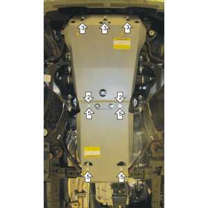 Защита Двигатель, Передний дифференциал, Коробка переключения передач Toyota Land Cruiser Prado 150 ( 2017-2023 ) г. арт: 32503-3