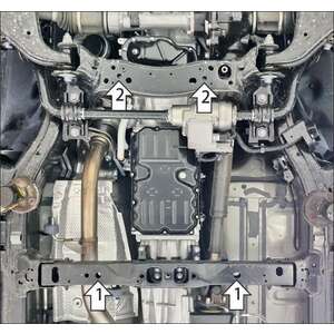Защита КПП Toyota Land Cruiser Prado 250 ( 2023-н.в. ) г. арт: 32533 photo2 Интернет магазин Автоаксессуаров Защита картера, МКПП, АКПП, РК, ТБ (Мотодор)