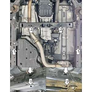 Защита Раздаточная коробка Toyota Land Cruiser Prado 250 ( 2023-н.в. ) г. арт: 32534 photo2 Интернет магазин Автоаксессуаров Защита картера, МКПП, АКПП, РК, ТБ (Мотодор)